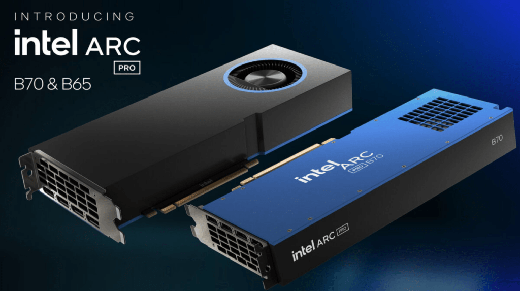 Intel Launches Arc Pro B70 with 32GB VRAM to Target Local AI Workloads at 9