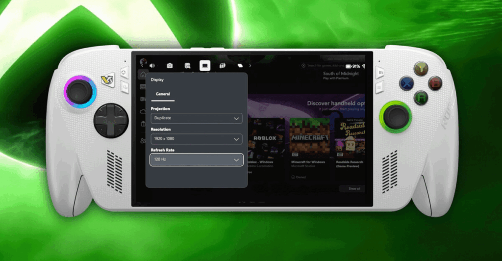 ROG Xbox Ally X Update Adds Fast Display Controls and One-Tap Auto SR
