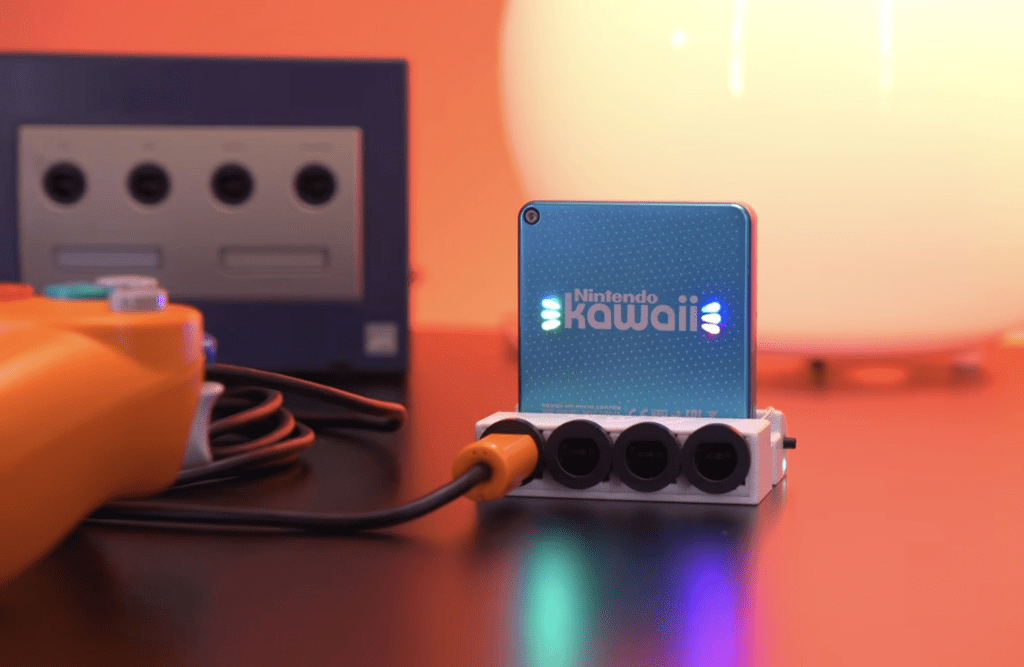 Players build keychain-sized Wii consoles. “Kawaii” is not an emulator but built with real original hardware!